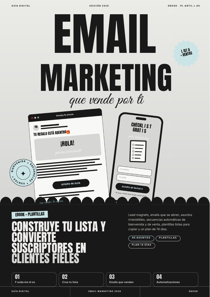 Tapa del ebook Email Marketing que vende